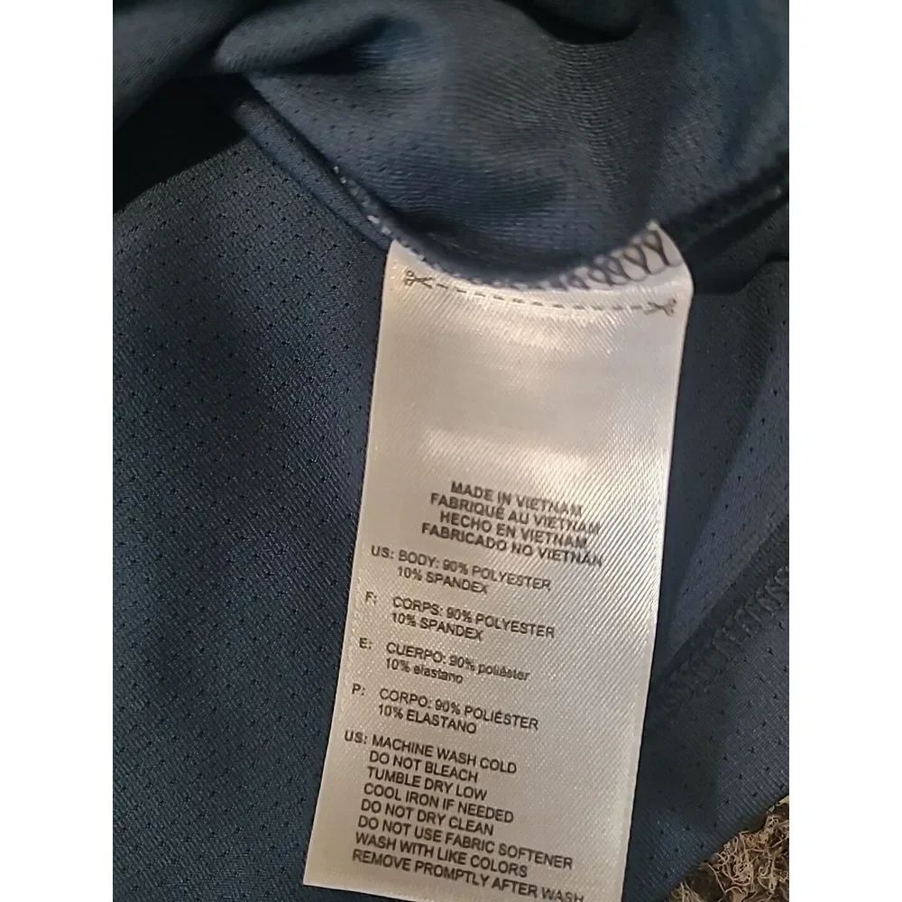 Adidas‎ Golf USA Blue Gray Red Polo Shirt Size XL Performance